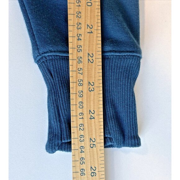 Athleta Cozy Karma II Sweatshirt Pullover Blue Twist Neck Women's M Athleisure - Picture 6 of 7